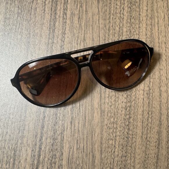 coach sunglasses black and tortoise shell frames - Picture 1 of 4